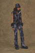 TIE-DYE KNIT PANTS -PURPLE- *Last1